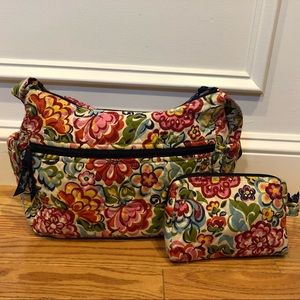 Vera Bradley Hobo Bag with Mini Cosmetic Case